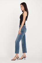 COMPRESSION GOOD LEGS STRAIGHT JEANS INDIGO254