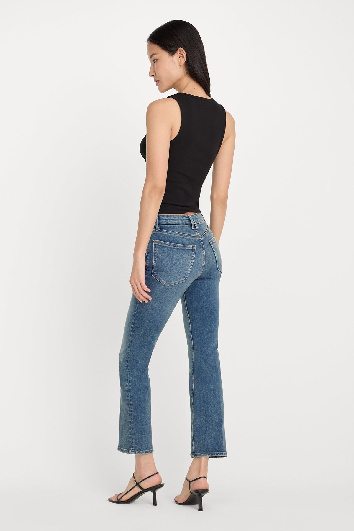 COMPRESSION GOOD LEGS STRAIGHT JEANS INDIGO254