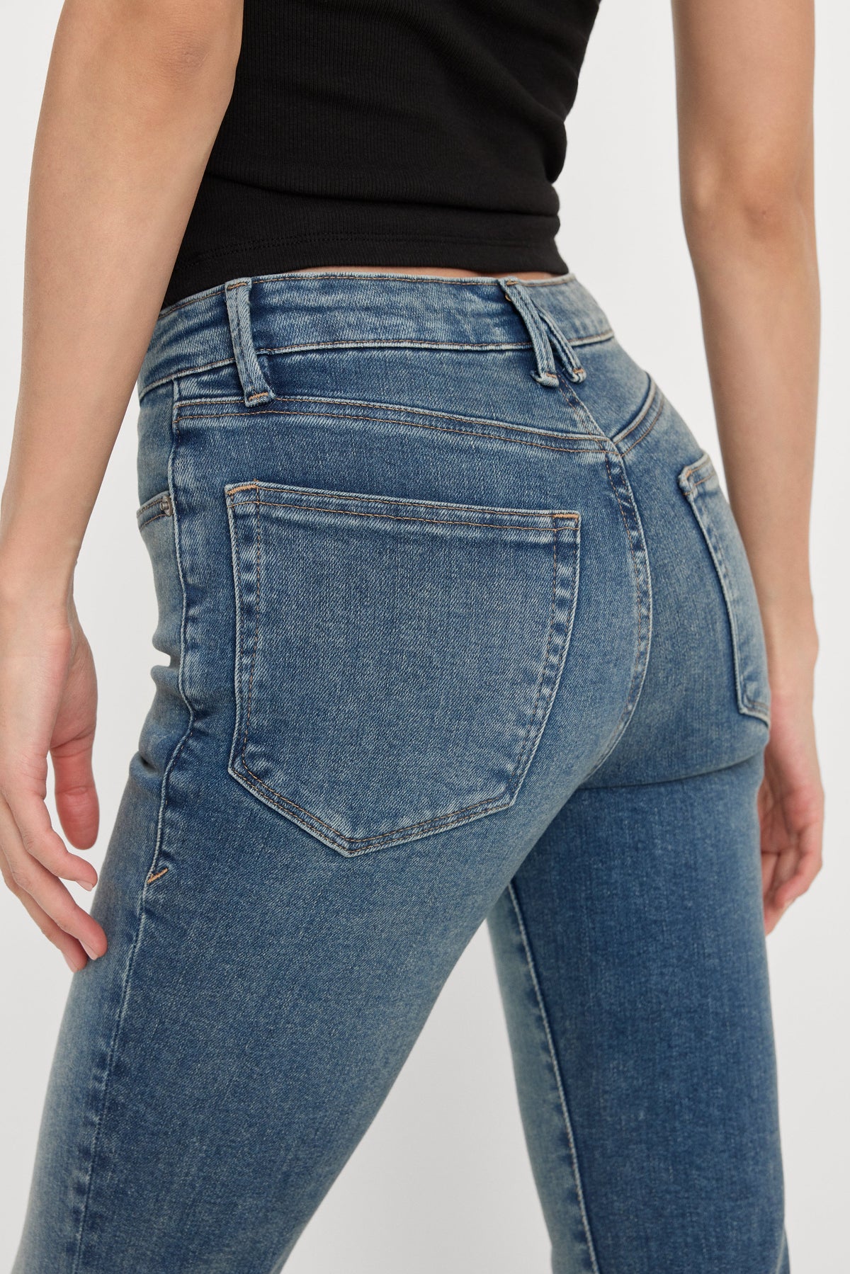 COMPRESSION GOOD LEGS STRAIGHT JEANS INDIGO254