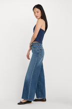 SOFT TECH GOOD WAIST PALAZZO ANKLE JEANS INDIGO1281