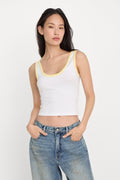 SUPER STRETCH RINGER TANK WHITE001
