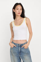 SUPER STRETCH RINGER TANK WHITE001