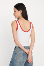 SUPER STRETCH RINGER TANK FLAMING HOT