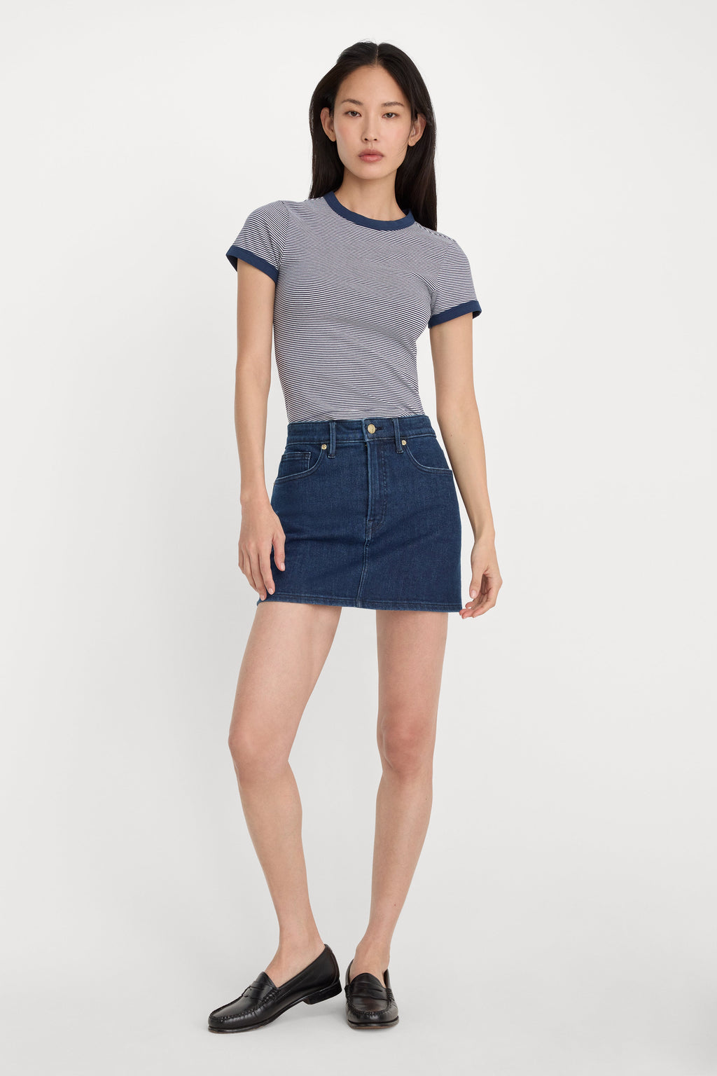 GOOD 90S MINI SKIRT INDIGO1169