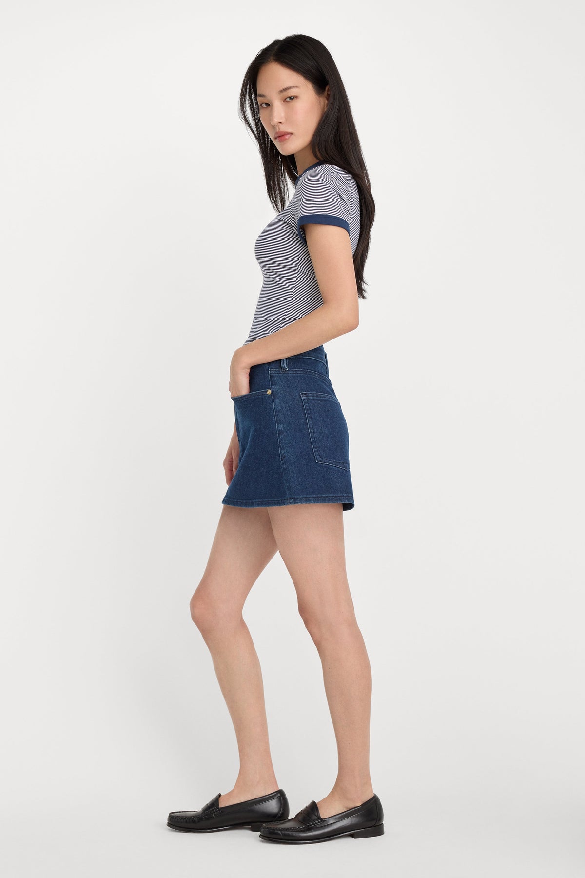 GOOD 90S MINI SKIRT INDIGO1169