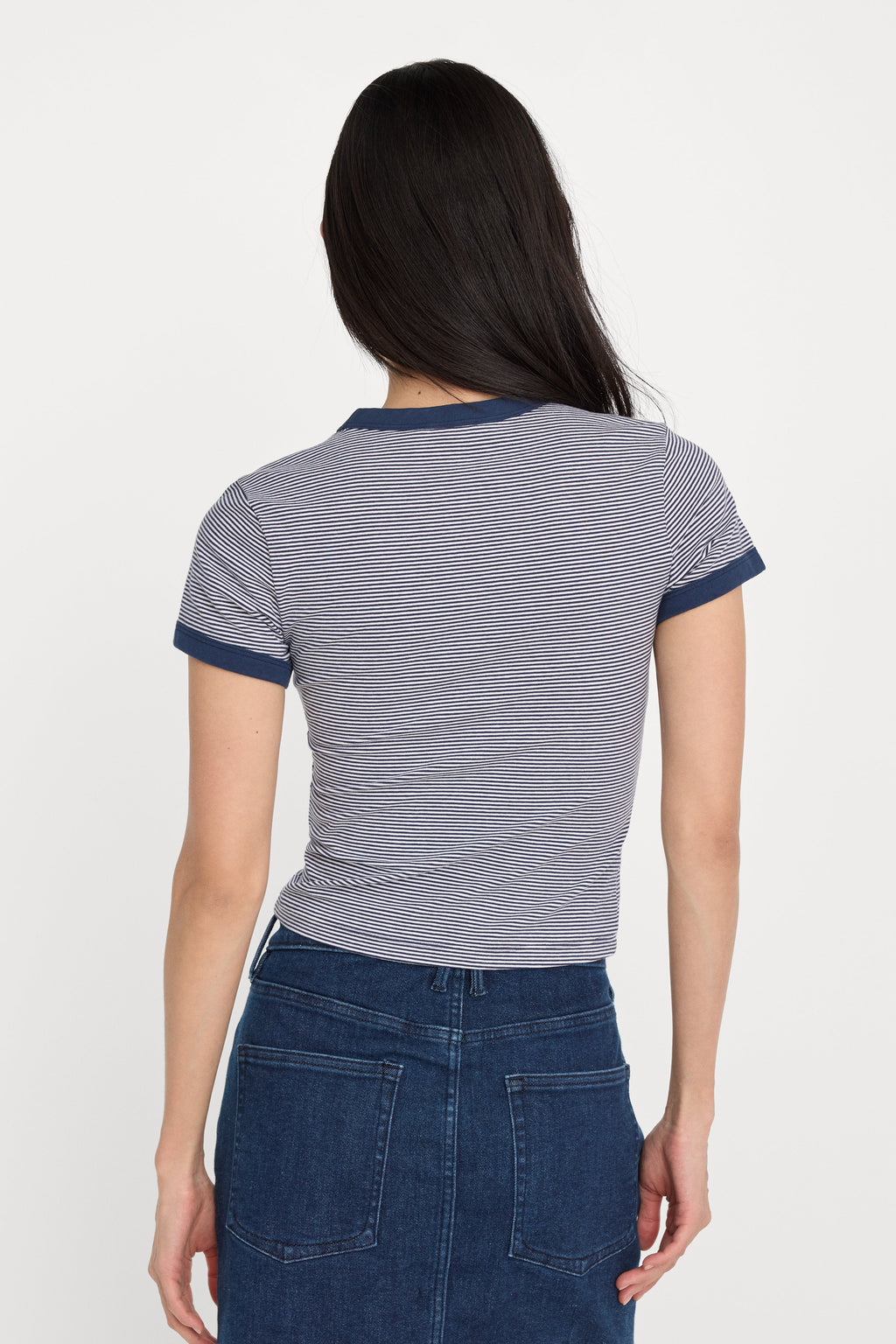 THE RINGER BABY TEE HORIZON STRIPE