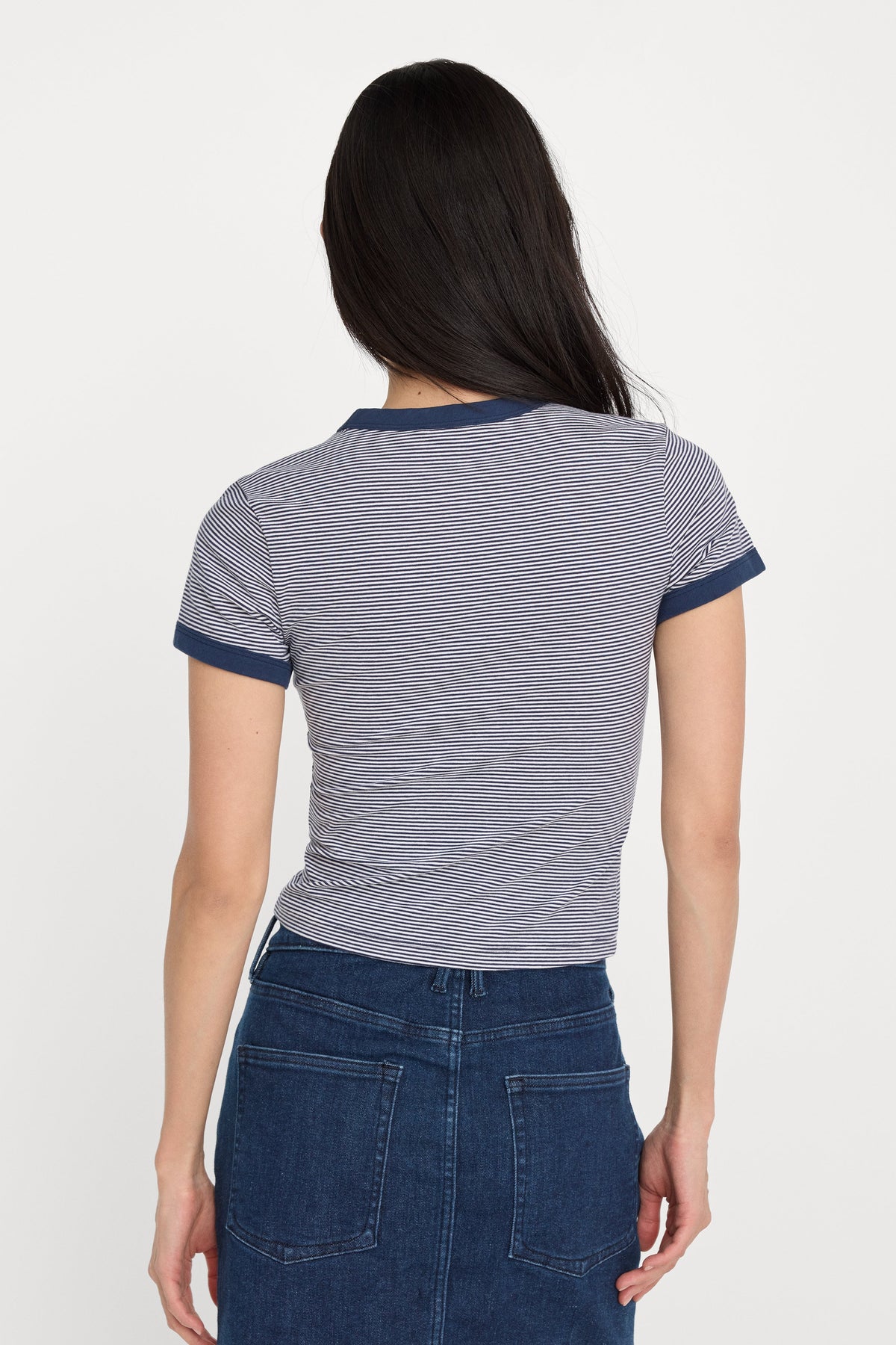 THE RINGER BABY TEE HORIZON STRIPE