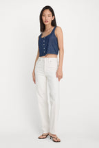 GOOD TRUE STRAIGHT JEANS WHITE001