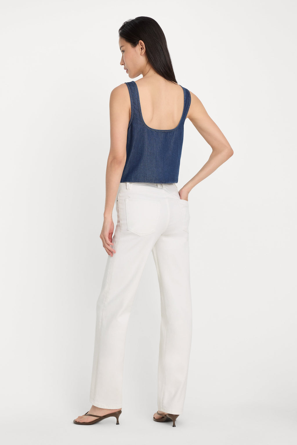 GOOD TRUE STRAIGHT JEANS WHITE001