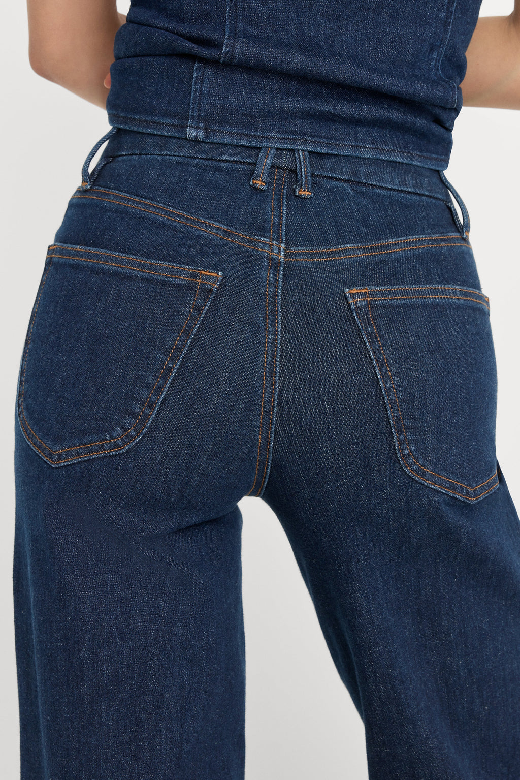 GOOD WAIST PALAZZO JEANS INDIGO1169