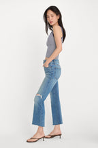 SOFT TECH GOOD LEGS CROP MINI BOOT JEANS INDIGO1210