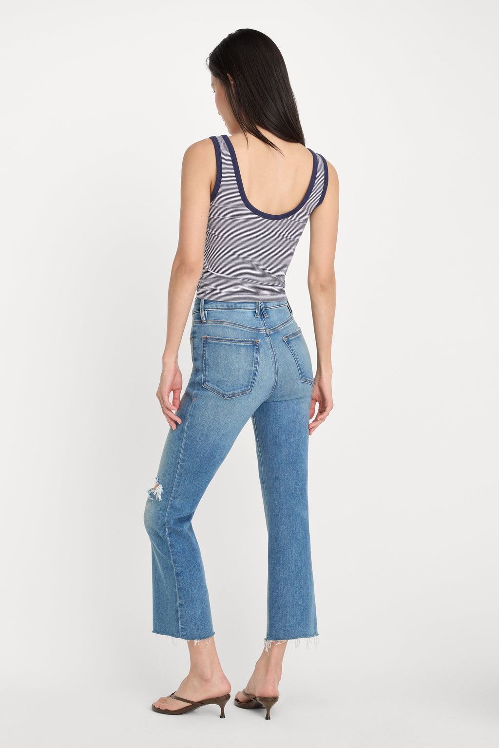 SOFT TECH GOOD LEGS CROP MINI BOOT JEANS INDIGO1210