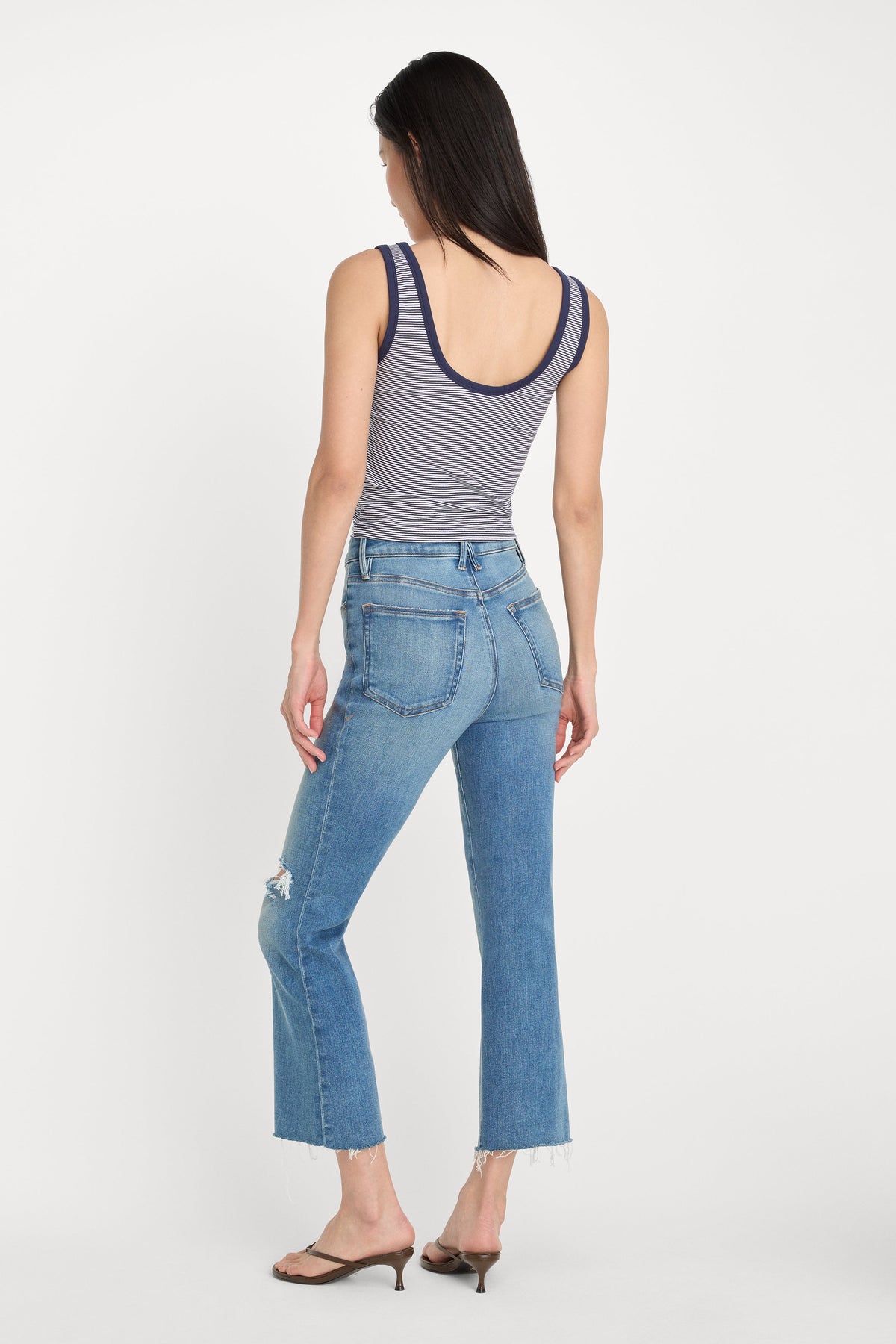SOFT TECH GOOD LEGS CROP MINI BOOT JEANS INDIGO1210