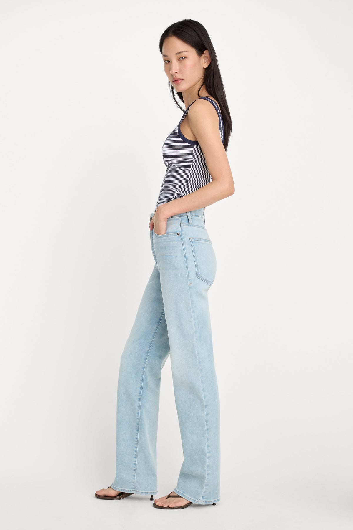 SOFT TECH GOOD TRUE STRAIGHT JEANS INDIGO1130