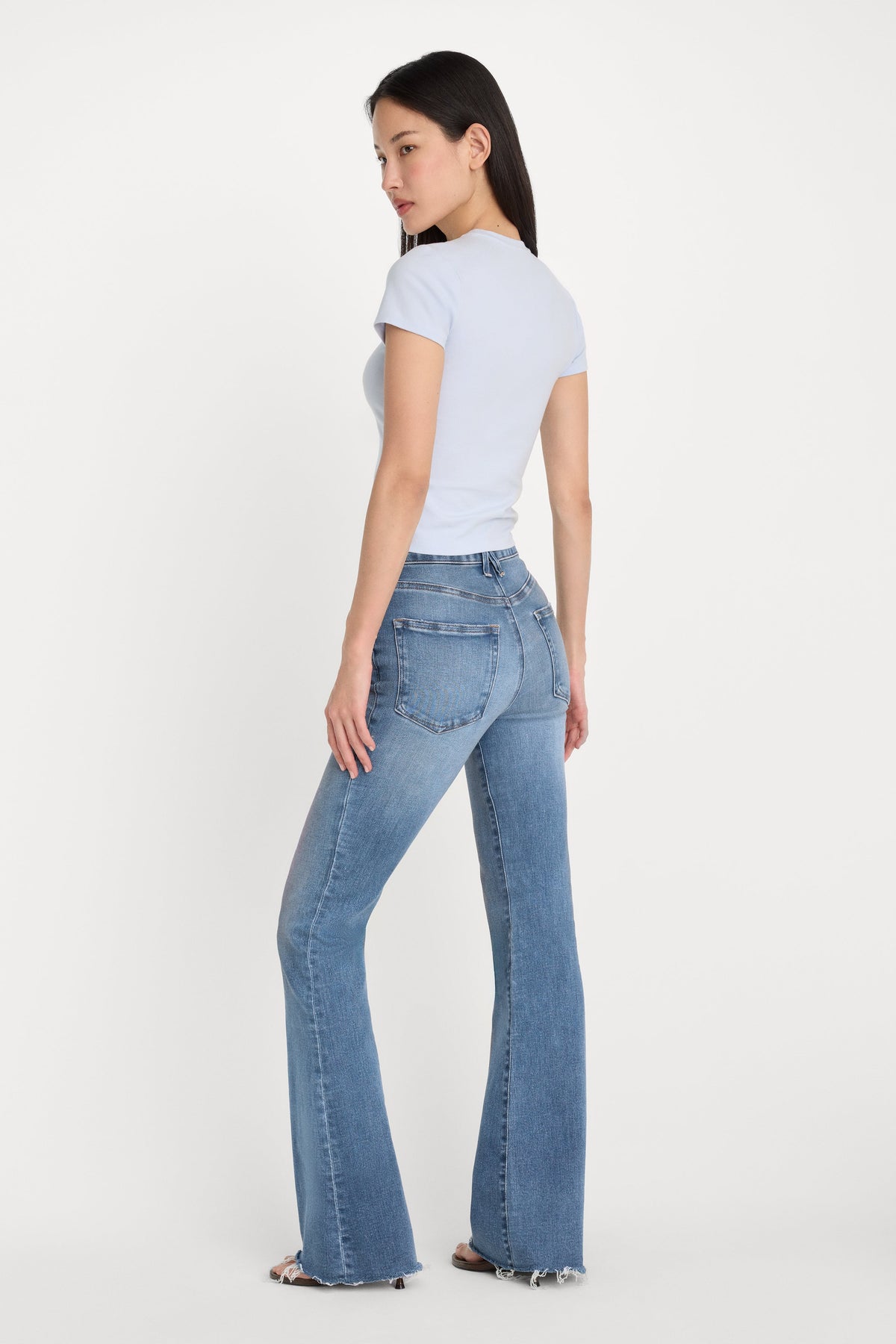 SOFT TECH GOOD LEGS FLARE JEANS INDIGO1211