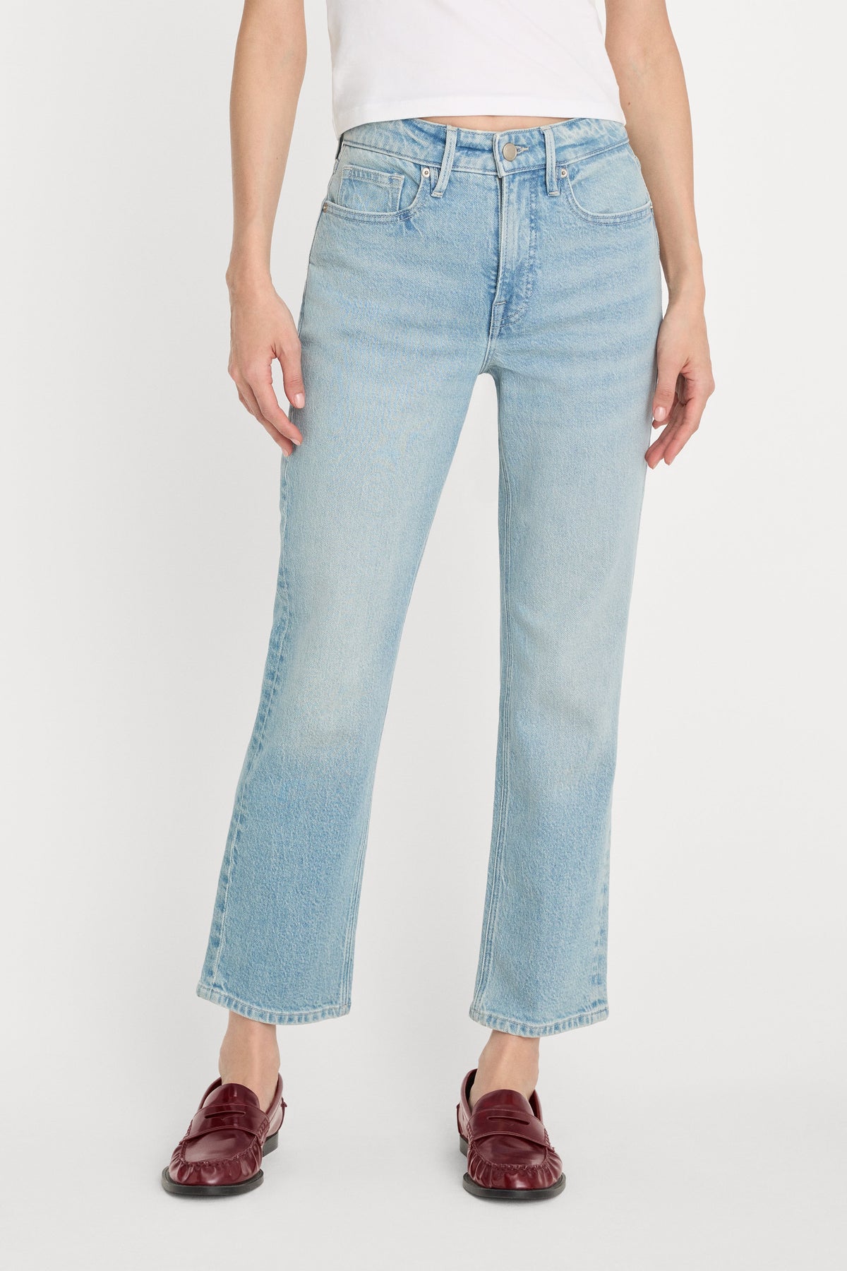 GOOD ICON STRAIGHT ANKLE JEANS INDIGO1137