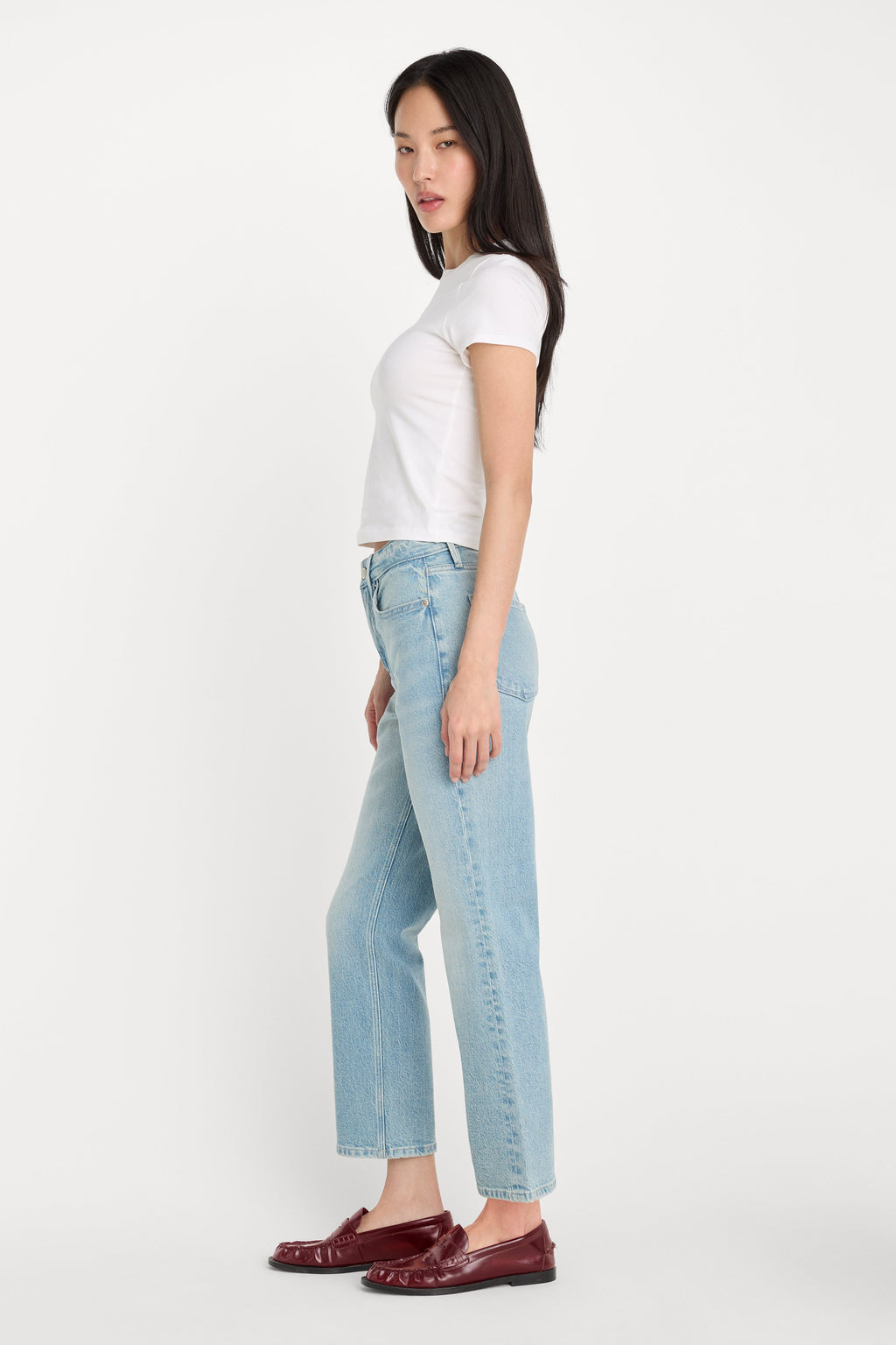 GOOD ICON STRAIGHT ANKLE JEANS INDIGO1137
