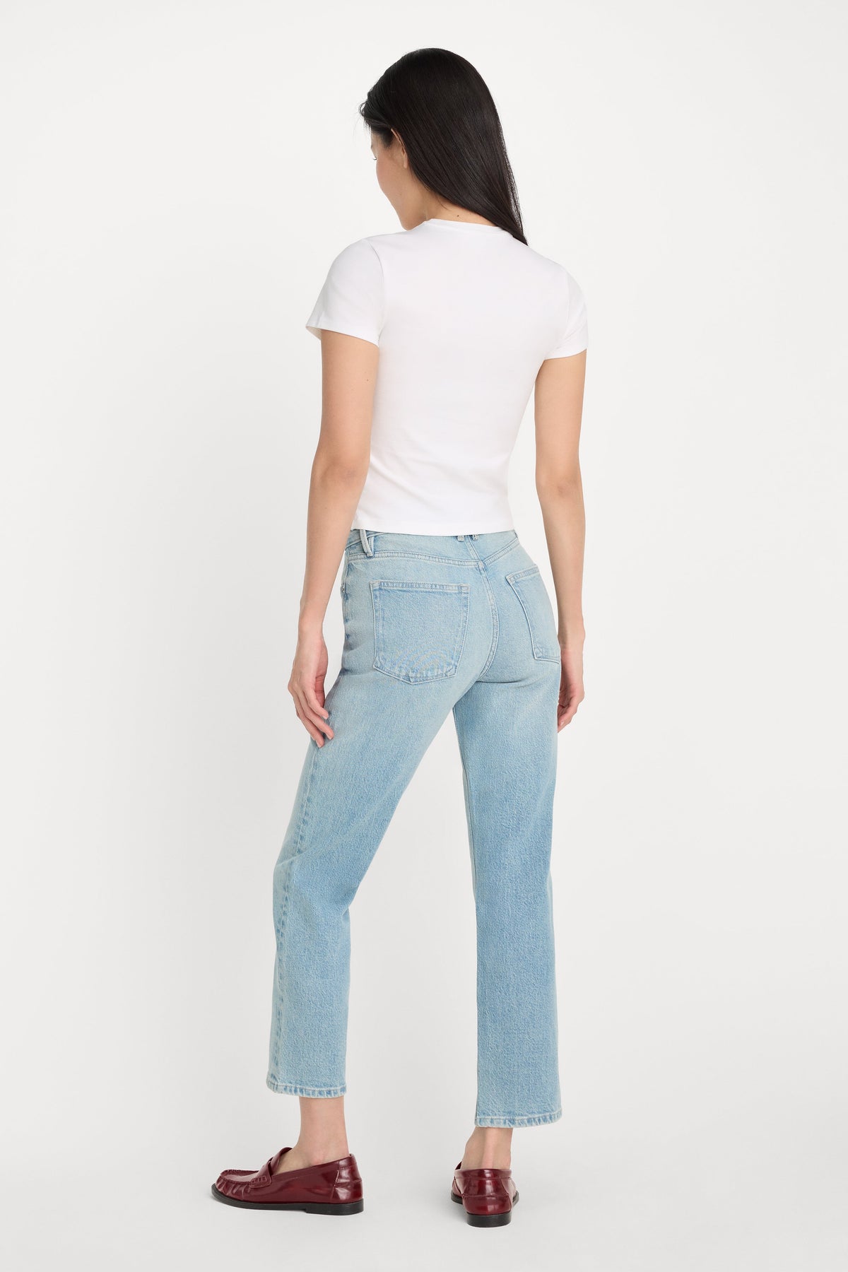 GOOD ICON STRAIGHT ANKLE JEANS INDIGO1137