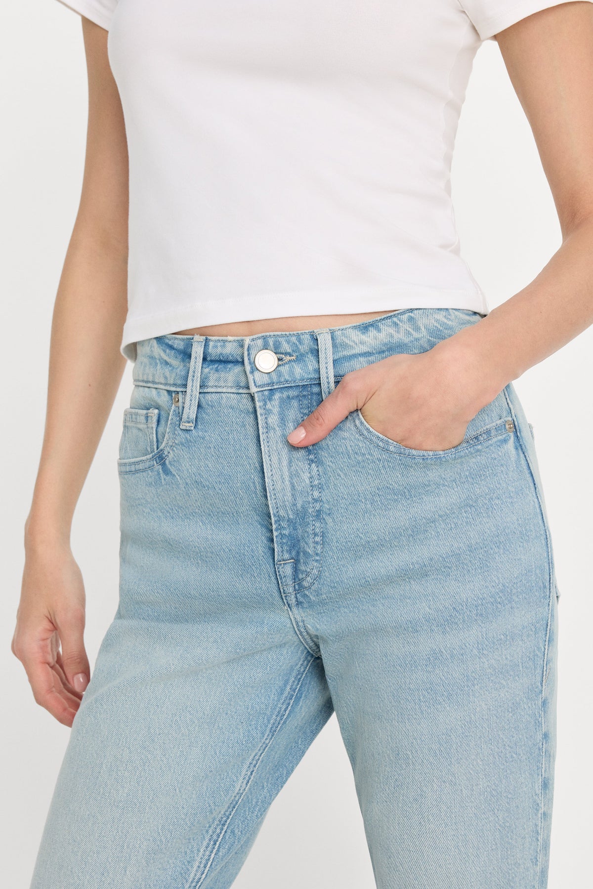 GOOD ICON STRAIGHT ANKLE JEANS INDIGO1137