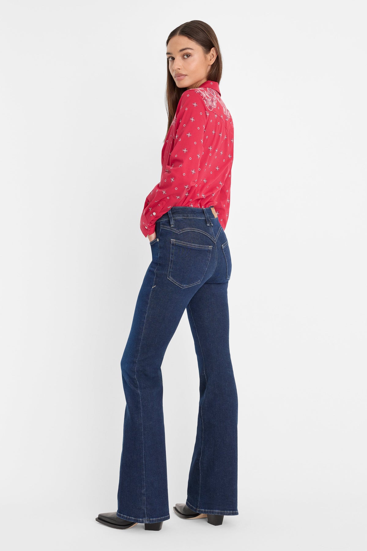 DOLLY JOLEANS GOOD LEGS FLARE JEANS INDIGO1193
