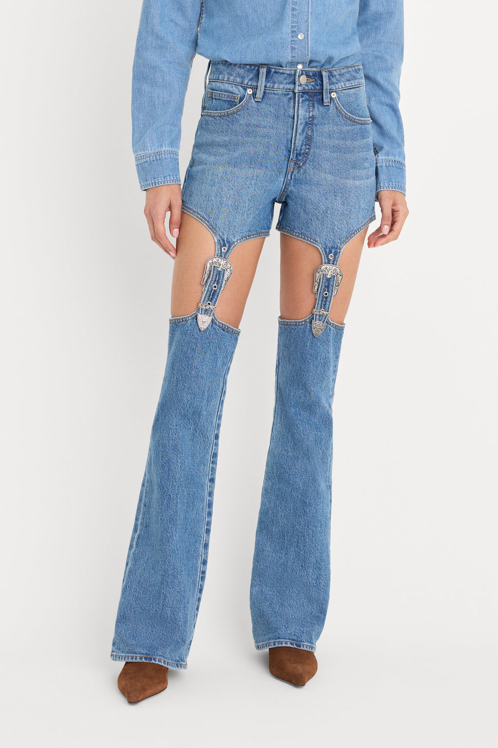 DOLLY JOLEANS BOOTCUT HIGH RISE JEANS INDIGO1200