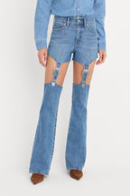 DOLLY JOLEANS BOOTCUT HIGH RISE JEANS INDIGO1200