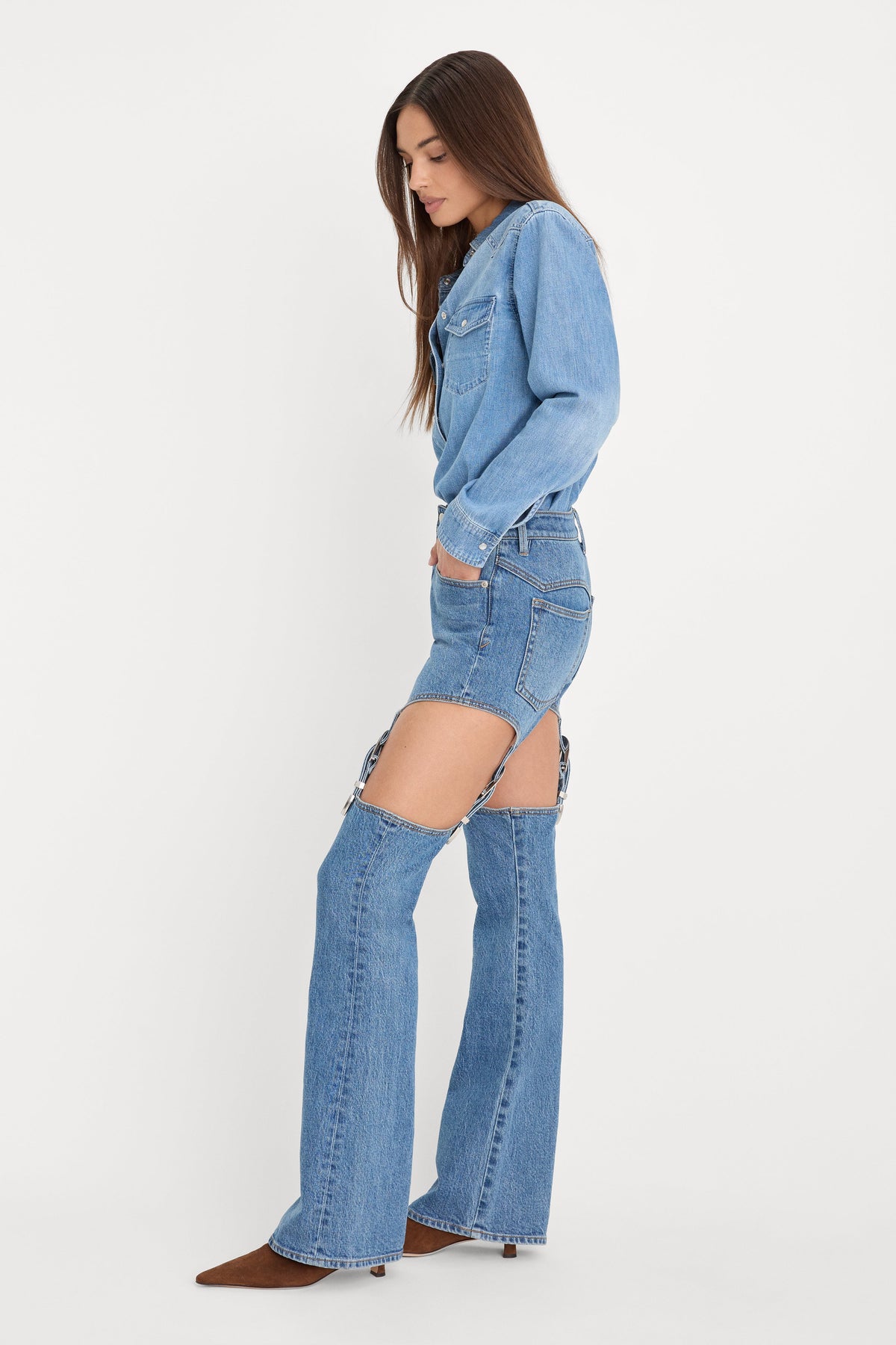 DOLLY JOLEANS BOOTCUT HIGH RISE JEANS INDIGO1200
