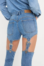 DOLLY JOLEANS BOOTCUT HIGH RISE JEANS INDIGO1200