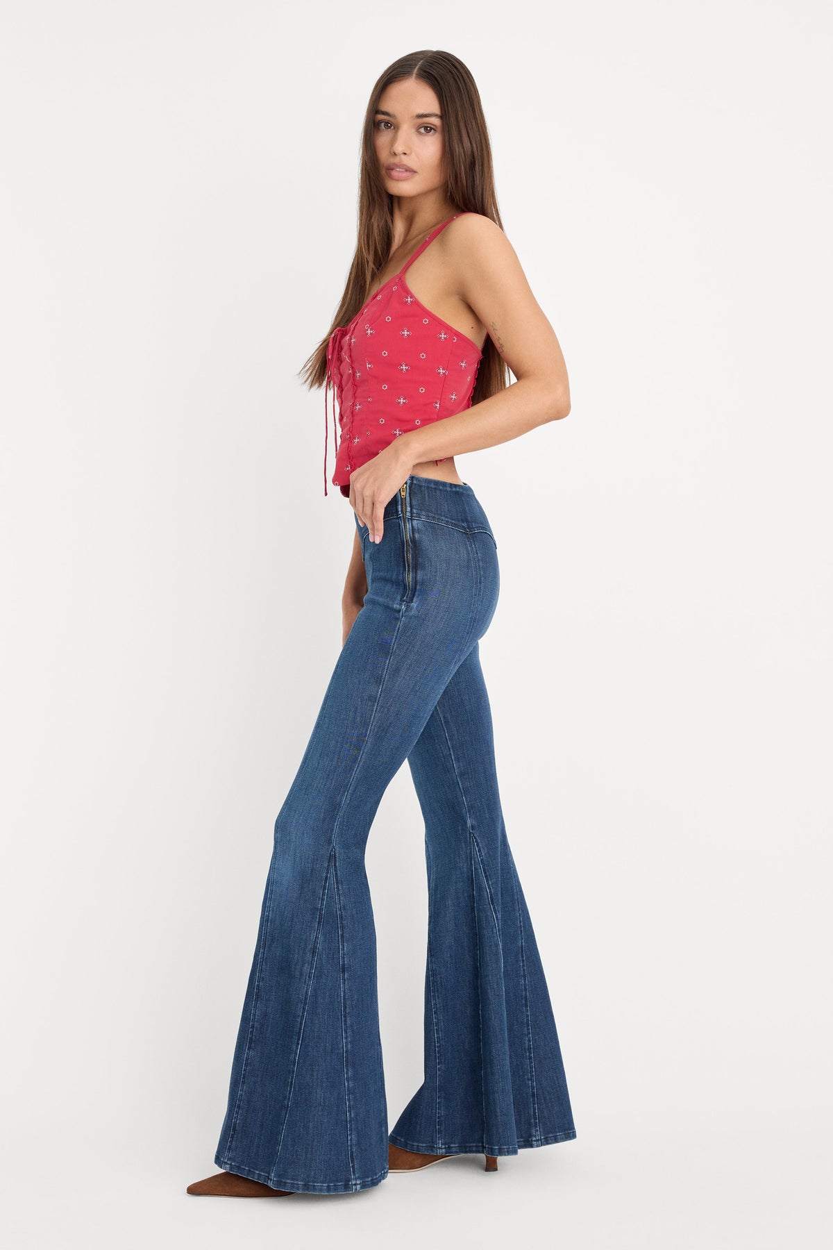 DOLLY JOLEANS EXTREME FLARE JEANS INDIGO1196