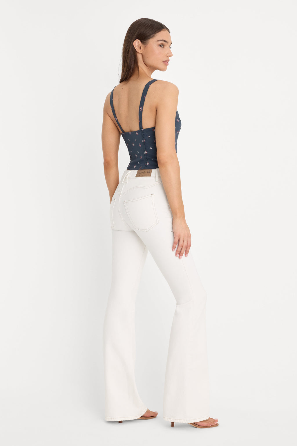 DOLLY JOLEANS GOOD LEGS FLARE JEANS VINTAGE WHITE