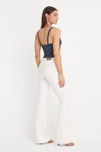 DOLLY JOLEANS GOOD LEGS FLARE JEANS VINTAGE WHITE