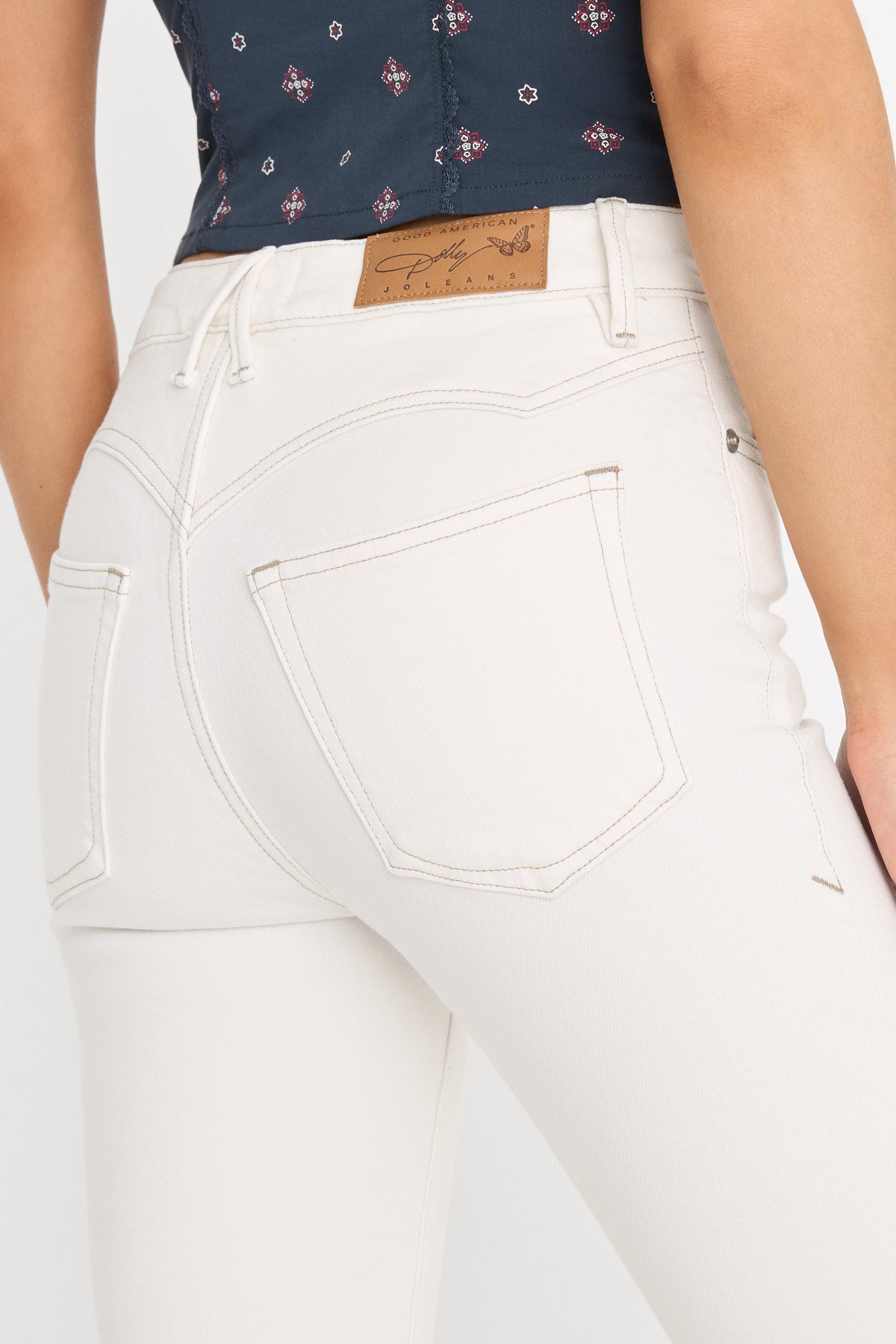 DOLLY JOLEANS GOOD LEGS FLARE JEANS VINTAGE WHITE