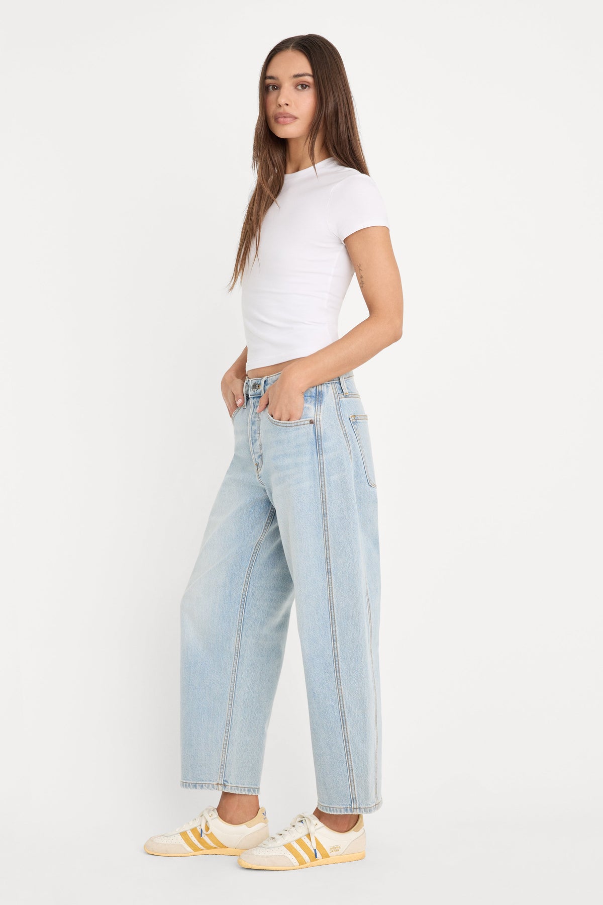 VINTAGE BARREL ANKLE JEANS INDIGO1351