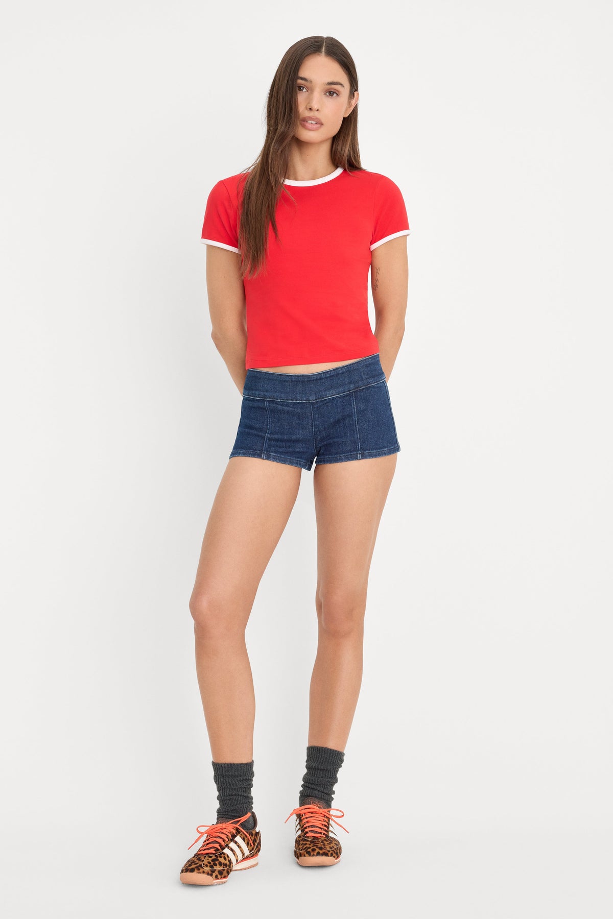 THE RINGER BABY TEE FLAMING HOT