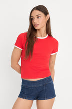 THE RINGER BABY TEE FLAMING HOT