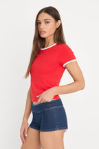 THE RINGER BABY TEE FLAMING HOT