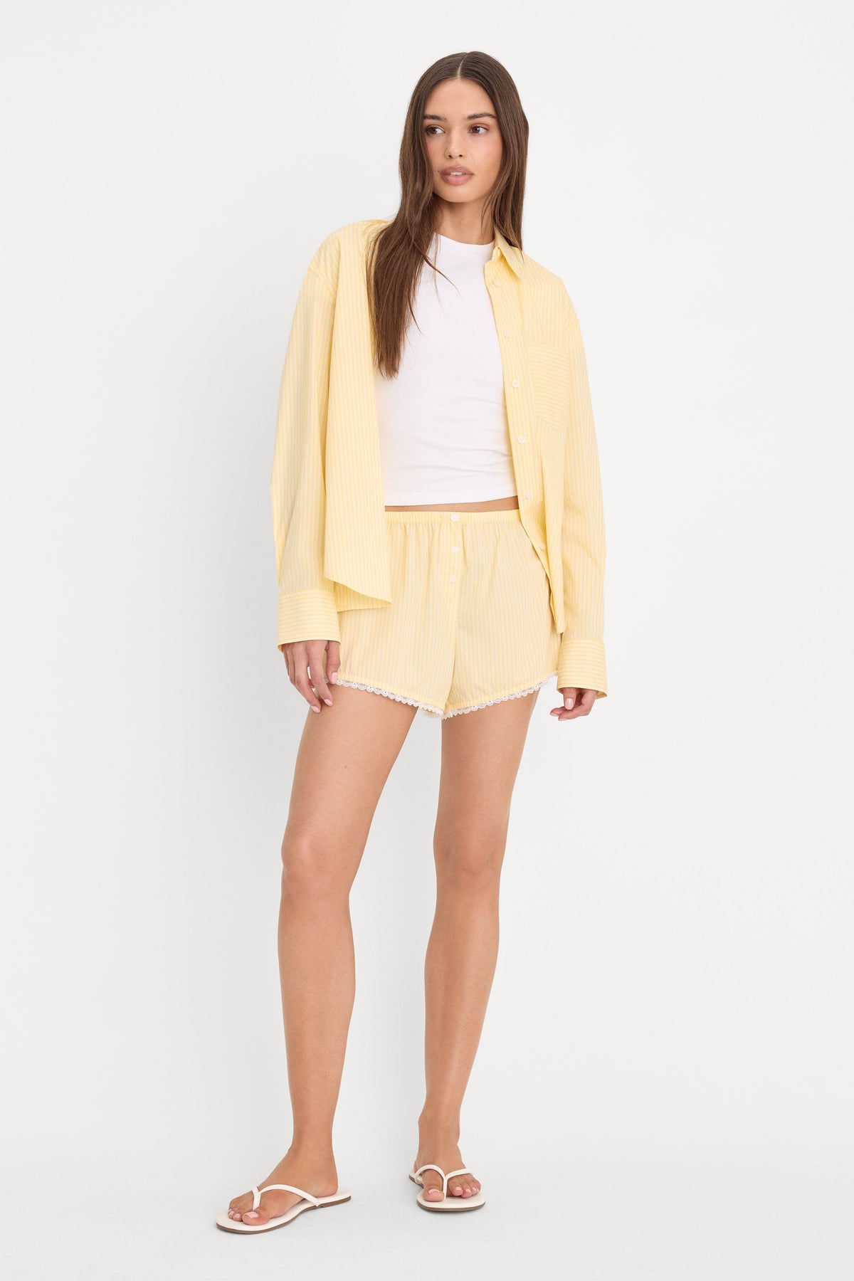 POPLIN PULL ON BOXER SHORTS BUTTERBEAM STRIPE