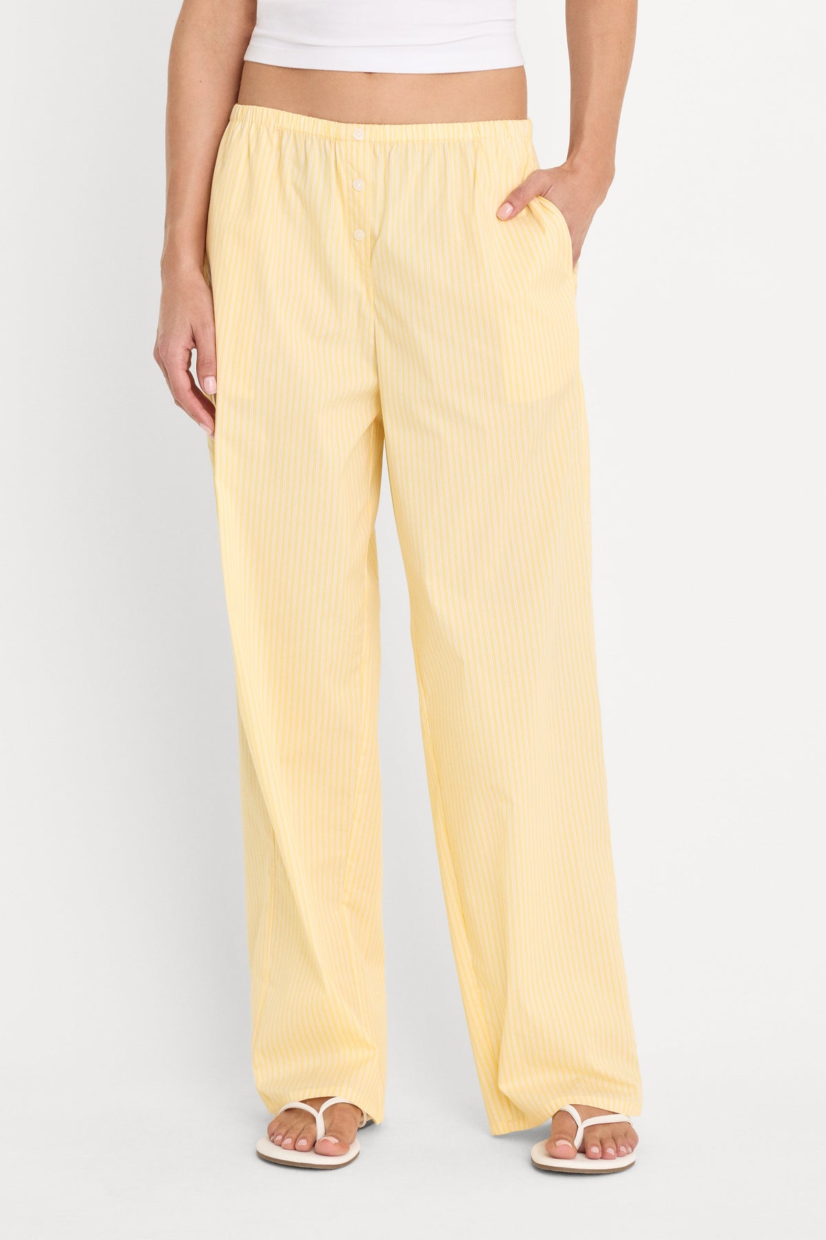 POPLIN PULL ON PANTS BUTTERBEAM STRIPE