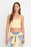 POPLIN BUSTIER CAMI TOP BUTTERBEAM STRIPE