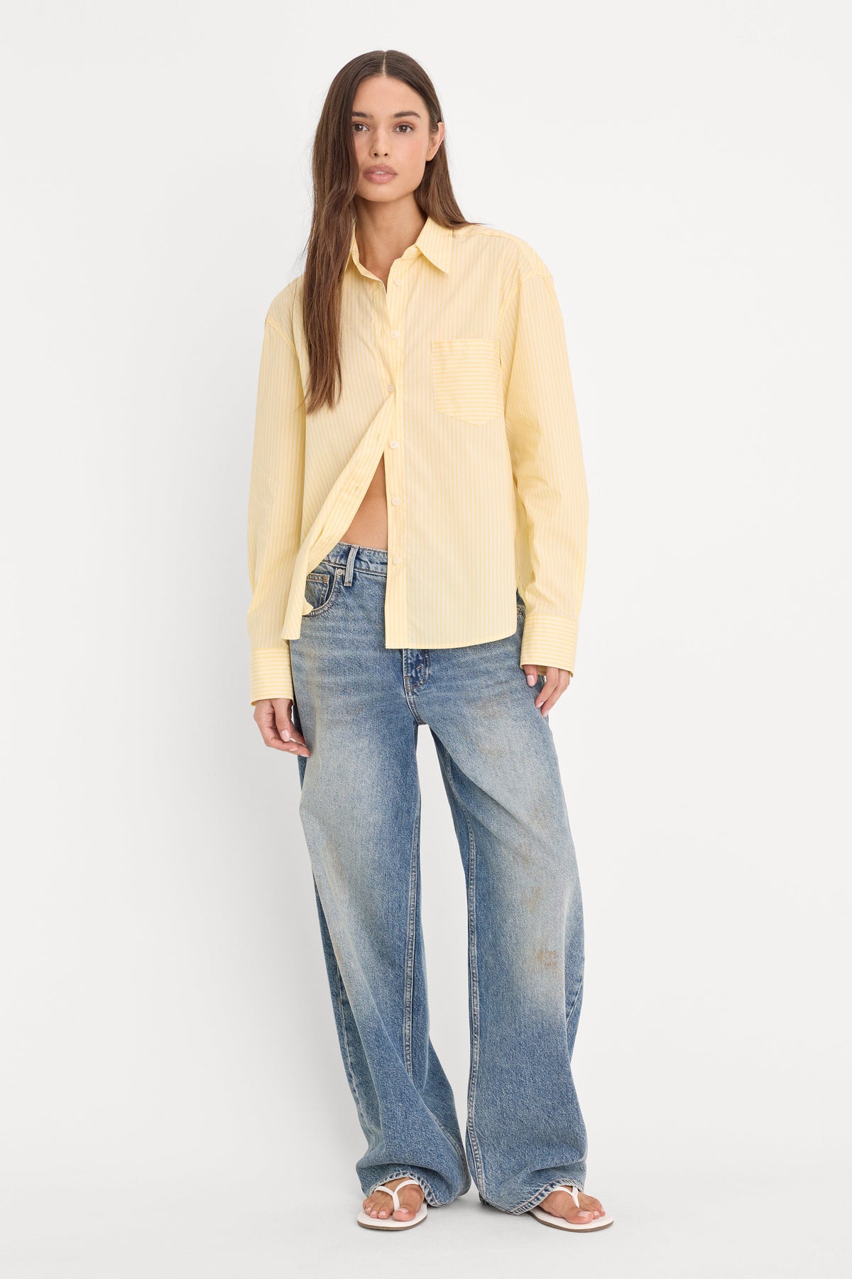POPLIN CLASSIC BOXY SHIRT BUTTERBEAM STRIPE