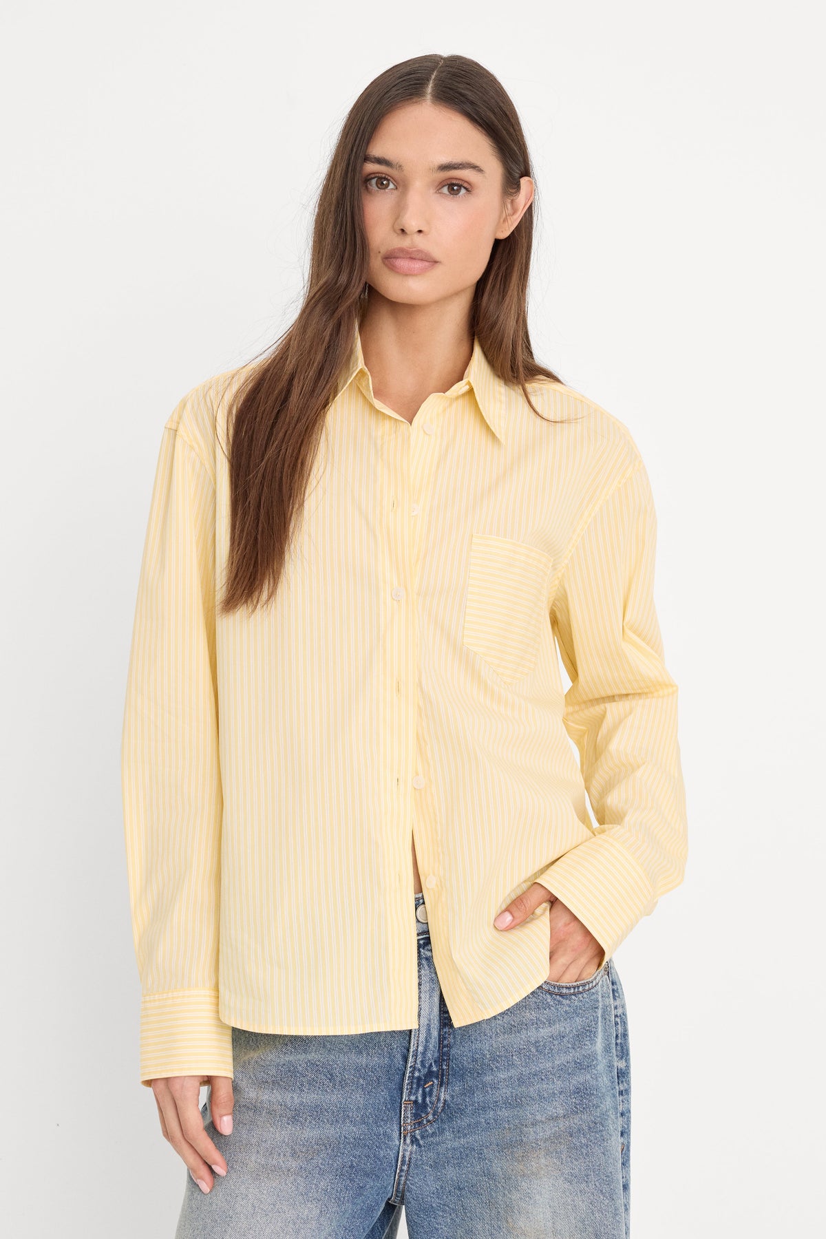POPLIN CLASSIC BOXY SHIRT BUTTERBEAM STRIPE
