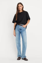 COTTON OVERSIZED TEE BLACK001