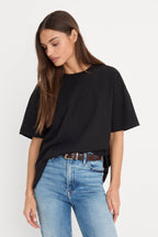 COTTON OVERSIZED TEE BLACK001