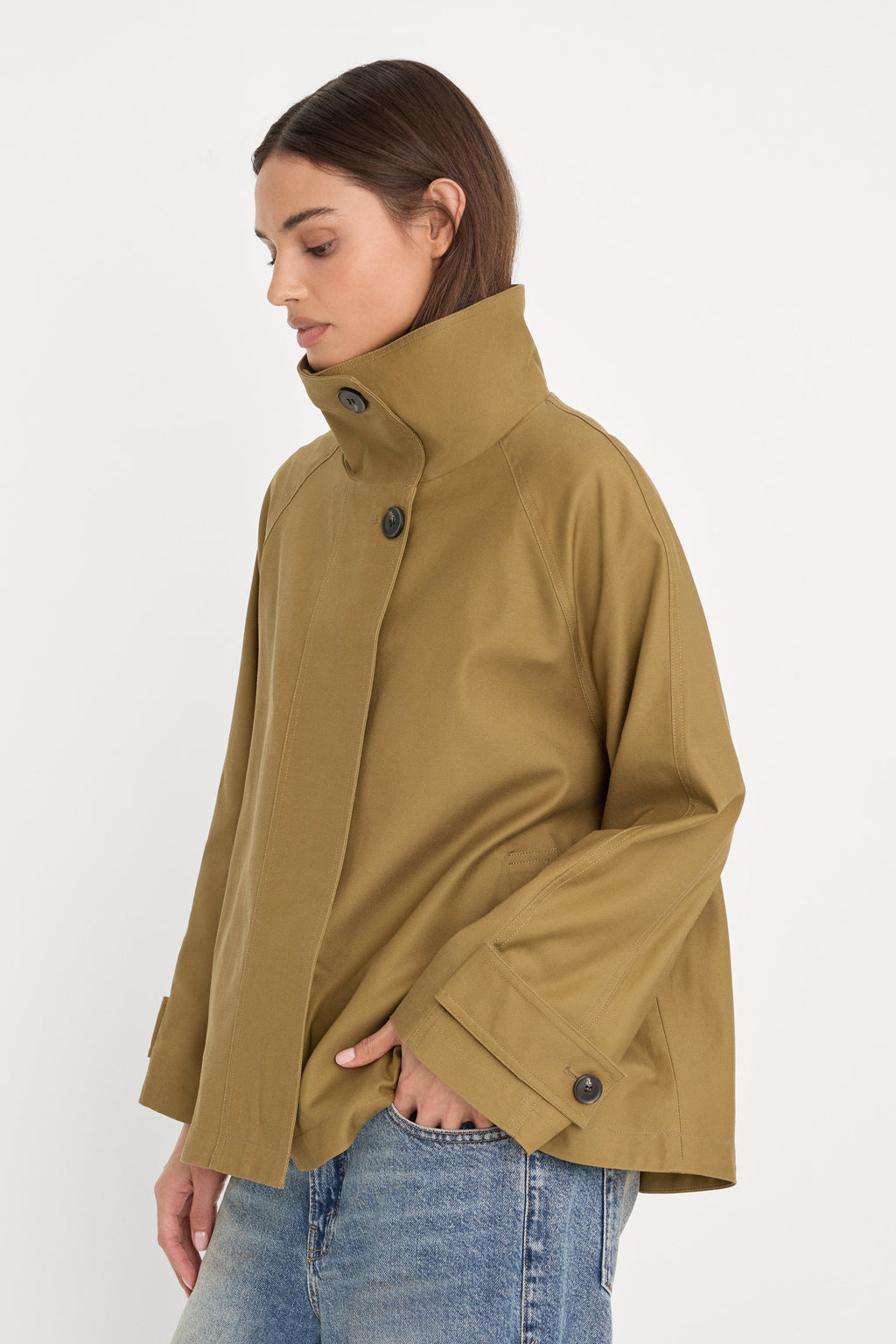 THE FUNNEL NECK TRENCH FATIGUE