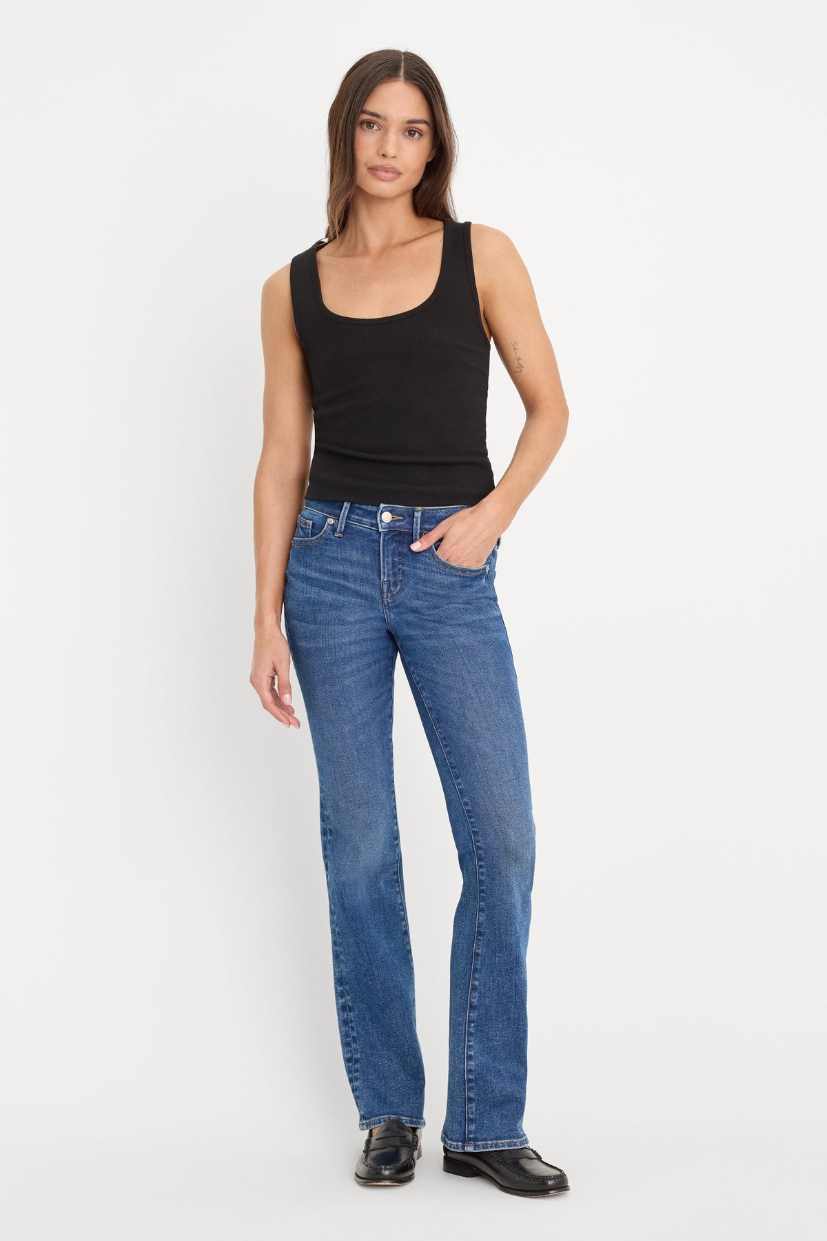 MICRO RIB TANK TOP BLACK001
