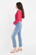 DOLLY JOLEANS PETITE STRAIGHT JEANS INDIGO1195