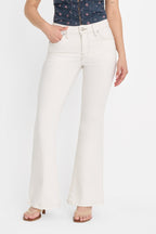 DOLLY JOLEANS PETITE FLARE JEANS VINTAGE WHITE