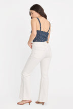 DOLLY JOLEANS PETITE FLARE JEANS VINTAGE WHITE