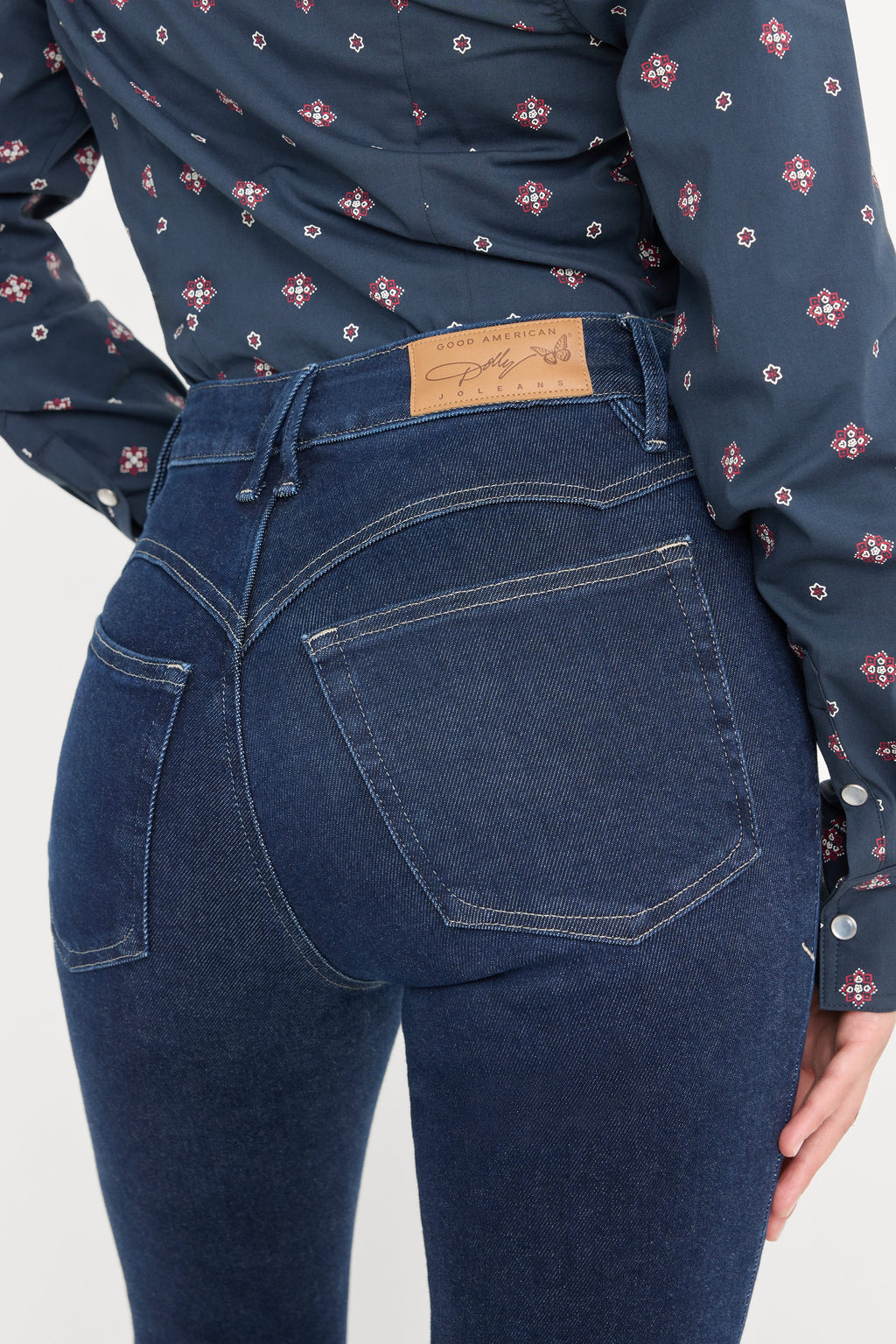 DOLLY JOLEANS PETITE FLARE JEANS INDIGO1193