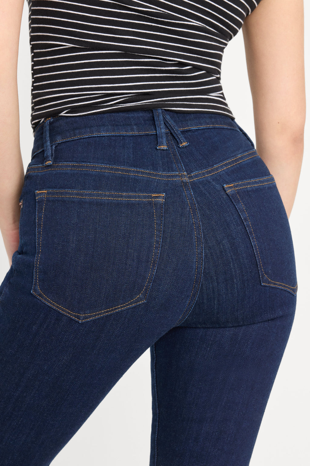 GOOD PETITE FLARE JEANS INDIGO1153